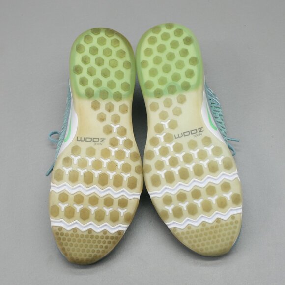 Nike Ladies 10 Fearless Flyknit Mica Blue Air Zoom Run Shoes Sneakers 850426-401 - Picture 9 of 12